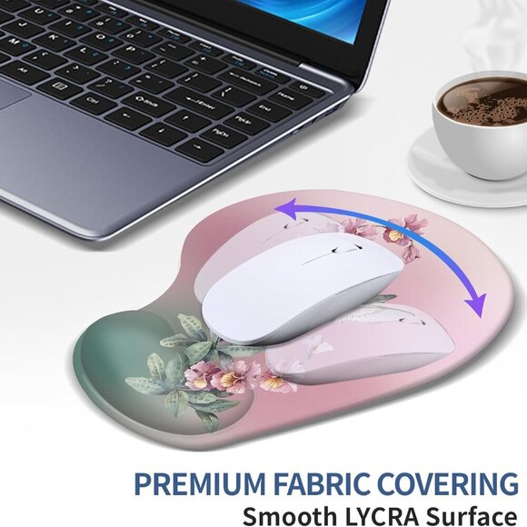 Ergonomic with Wrist Rest Support, Mousepad with Comfortable Gel Wrist and Non-S - Picture 2 of 6